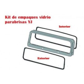 Kit Empaque Int/ext Vidrio Parabrisas Jeep Wrangler Yj 87-95